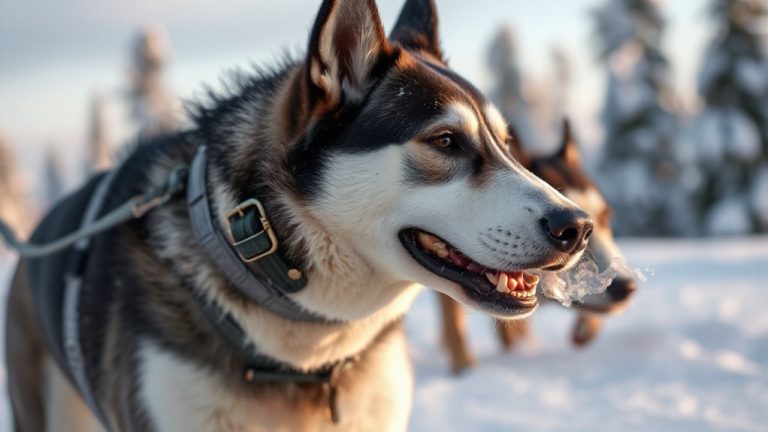 husky collars for snow and pulling