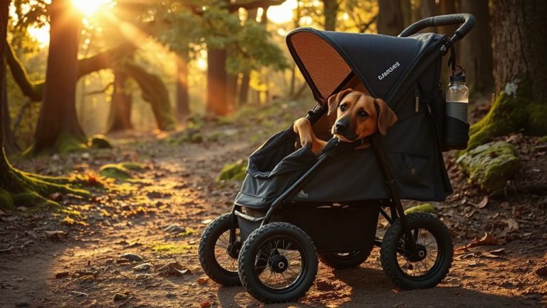 large dog stroller adventure