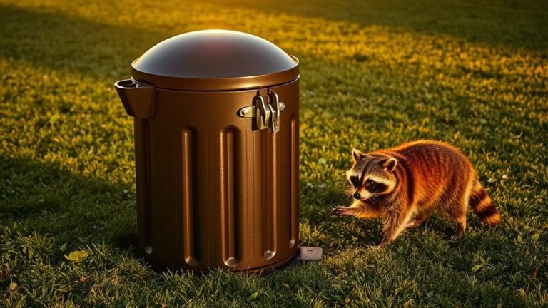 raccoon proof garbage cans