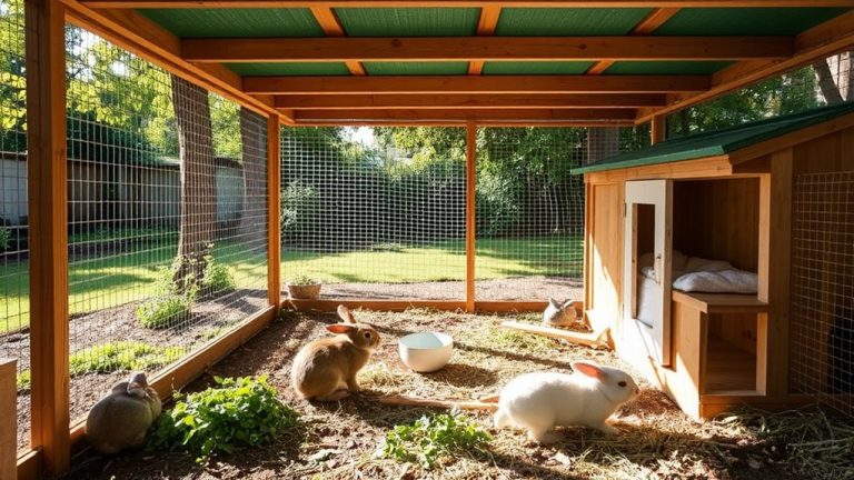 safe and happy rabbit pens