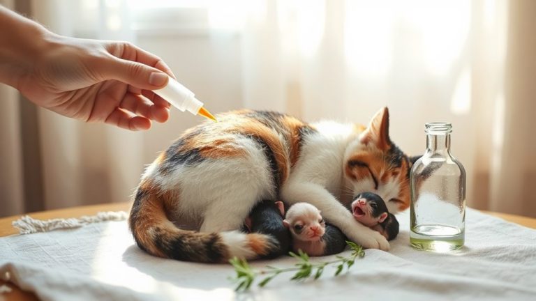safe flea treatments for nursing cats