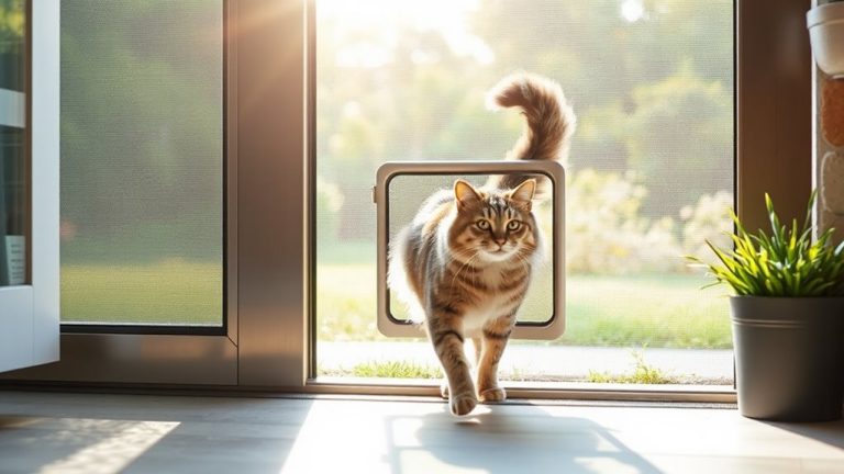 secure and happy cat doors