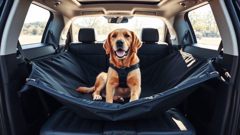 secure car dog hammock