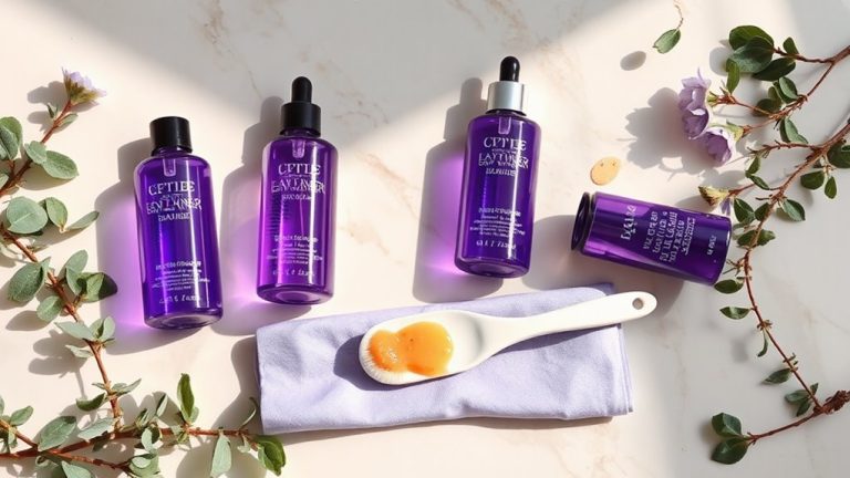 self tanners with violet undertones