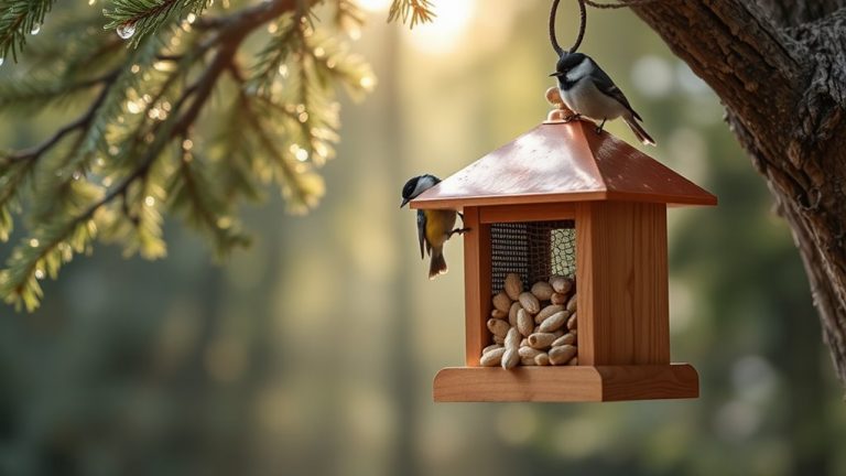 shelled peanut bird feeders