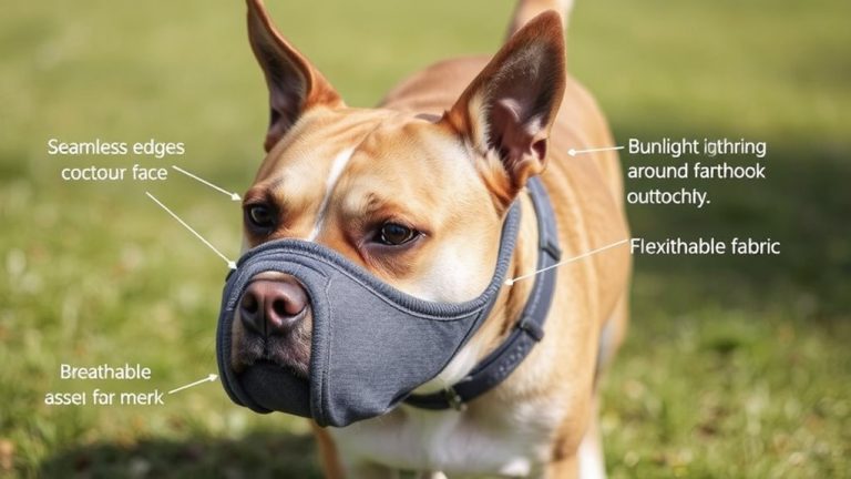 short nosed dog muzzle comfort