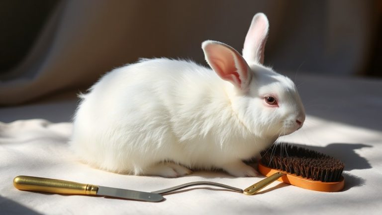 soft rabbit coat brushes
