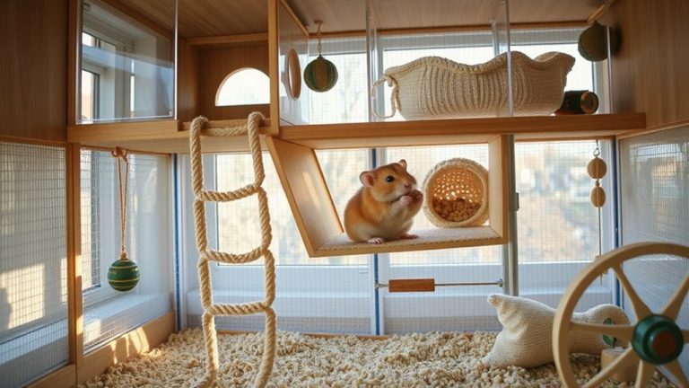 spacious fun filled teddy hamster cages