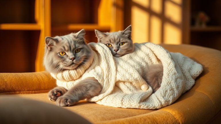 stylish and adorable cat sweaters