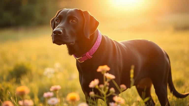 stylish colored collars for black dogs