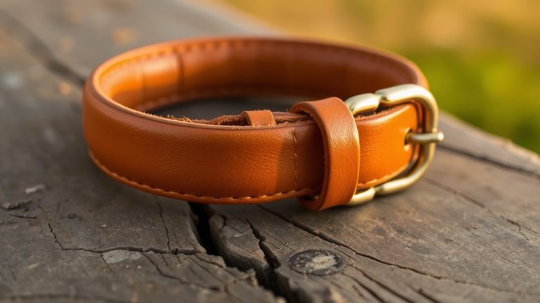 stylish durable rolled leather collars