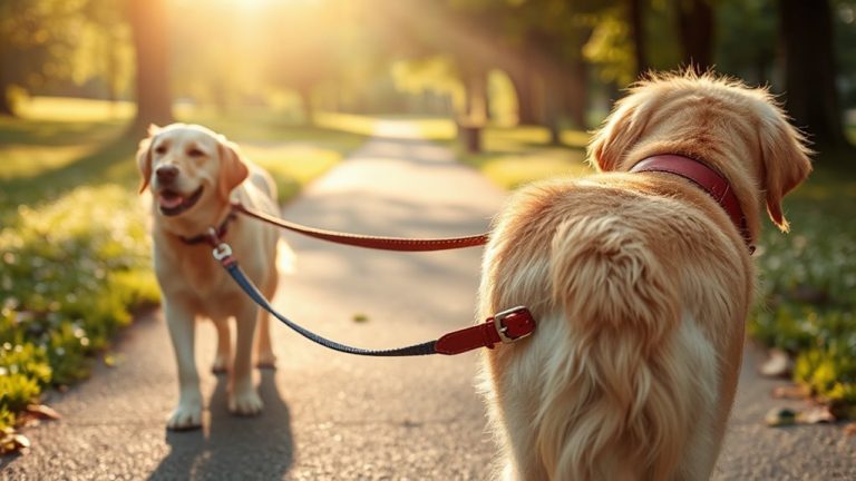 tangle free two dog walking leashes