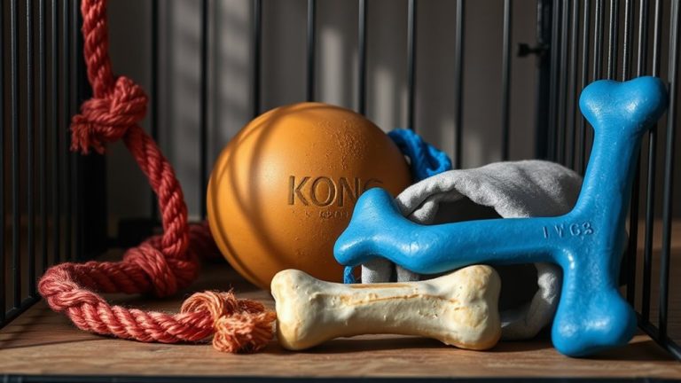 toys for crated dogs