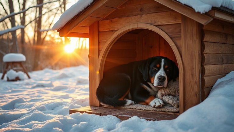 warm cozy dog shelters