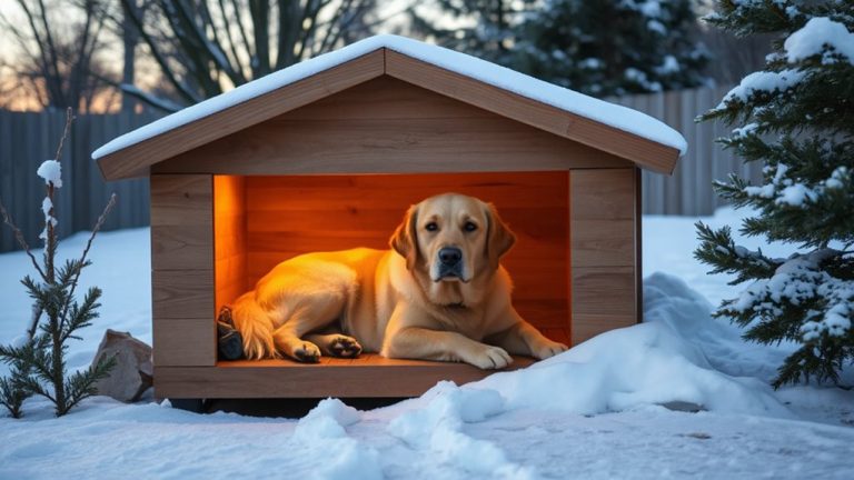 warm cozy heated dog houses